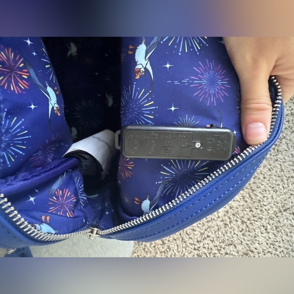 Loungefly Blue Disney Backpack - Picture 9 of 11